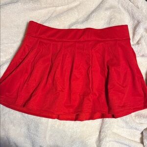 Chic Red Skater Skirt